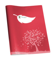 Coprimaxi Green - 21 x 30 cm - carta - 120gr  - c/tasche - rosso - Colorosa