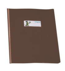 Coprimaxi GreenLine - 21 x 30 cm - PVC - 220 mic - c/alette - lucido - marrone - Colorosa