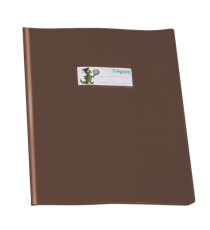 Coprimaxi GreenLine - 21 x 30 cm - PVC - 220 mic - c/alette - lucido - marrone - Colorosa