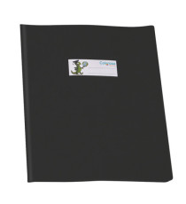 Coprimaxi GreenLine - 21 x 30 cm - PVC - 220 mic - c/alette - lucido - nero - Colorosa