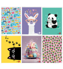 Maxiquaderno Bambina fantasia - A4 - 1 rigo -  40+2 fogli - 80gr - BM