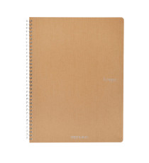 Maxiquaderno Ecoqua original - A4 - 90 gr - 1 rigo - 70 fogli - bruno - spiralato - Fabriano