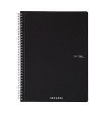 Maxiquaderno Ecoqua original - A4 - 90 gr - 1 rigo - 70 fogli - nero  - spiralato - Fabriano