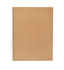 Maxiquaderno Ecoqua original - A4 - 90gr - 5mm - 70 fogli - bruno - spiralato - Fabriano