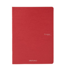 Maxiquaderno Ecoqua original PM - A4  - 1 rigo - 40 fogli - rosso scuro - 90gr - Fabriano