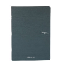 Maxiquaderno Ecoqua original PM - A4 - 1 rigo - 40 fogli - 90gr - antracite - Fabriano