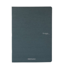 Maxiquaderno Ecoqua original PM - A4 - 1 rigo - 40 fogli - 90gr - antracite - Fabriano