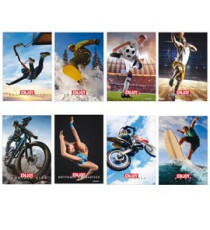 Maxiquaderno Enjoy Sport  - A4 - 1 rigo c/margine - 21 fogli - 80 gr - Blasetti