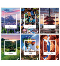 Maxiquaderno Paesaggi fantasia - A4 - 4mm - 40+2 fogli - 80gr - BM