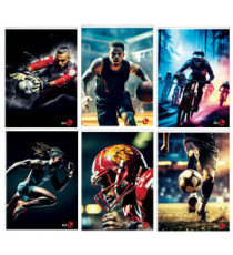 Maxiquaderno Sport fantasia - A4 - 5mm c/margine - 40+2 fogli - 80gr - BM