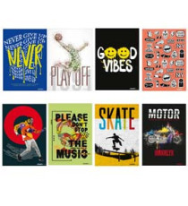 Maxiquaderno Teen Boy  - A4 - 1 rigo - c/margine - 20+1 fogli - 80 gr - Blasetti