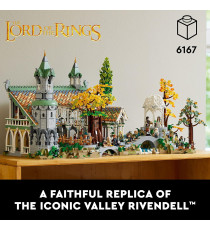 Lego Icons - Il Signore degli Anelli: Gran Burrone- Lego 10316 Esclusivo Una valle della Terra di Mezzo Anni 18+ 6167pz