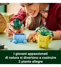 Lego The Botanical Collection - Piantine felici - Lego 10349 2 Piante, 2 Vasi e Facce Intercambiabili 217pz Anni 9+