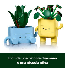 Lego The Botanical Collection - Piantine felici - Lego 10349 2 Piante, 2 Vasi e Facce Intercambiabili 217pz Anni 9+