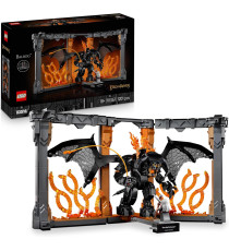 Lego Icons - Il Signore degli Anelli: Book Nook del Balrog - Lego 10367 con Gandalf il Grigio e Balrog 1201pz Anni 18+