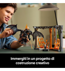 Lego Icons - Il Signore degli Anelli: Book Nook del Balrog - Lego 10367 con Gandalf il Grigio e Balrog 1201pz Anni 18+