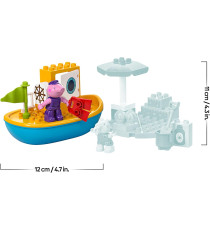 Lego Duplo - Viaggio in barca di Peppa Pig - Lego 10432 con Peppa Pig e Nonno Pig 23pz ANNI 2+