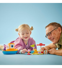 Lego Duplo - Viaggio in barca di Peppa Pig - Lego 10432 con Peppa Pig e Nonno Pig 23pz ANNI 2+