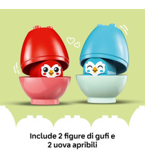 Lego Duplo - L’albero dell’equilibrio - Lego 10440 con 2 gufi, 2 uova apribili e una casa LEGO 27pz Anni 1.5+