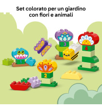 Lego Duplo - Giardino e fiori creativi - Lego 10444 con fiori e numeri 45pz Anni 2+