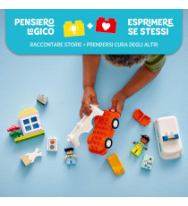 Lego Duplo - Ambulanza e autista - Lego 10447 con Ambulanza, una Piccola Casa, 2 Figure 19pz Anni 2+