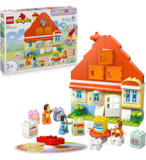 Lego Duplo Bluey - Casa della Famiglia di Bluey con gioco di memoria - Lego 10459 Con 3 Personaggi, Casetta 83pz Anni 3+