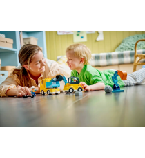 Lego Duplo - Veicoli da cantiere 3 in 1 - Lego 10475 include 2 personaggi 22pz Anni 2+