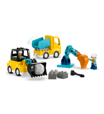 Lego Duplo - Veicoli da cantiere 3 in 1 - Lego 10475 include 2 personaggi 22pz Anni 2+