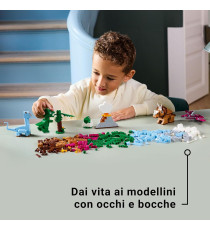 Lego Classic - Dinosauri creativi - Lego 11041 T. rex , il triceratopo, il pterosauro, il brontosauro 450pz Anni 5+