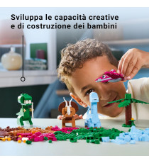 Lego Classic - Dinosauri creativi - Lego 11041 T. rex , il triceratopo, il pterosauro, il brontosauro 450pz Anni 5+