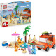 Lego Bluey - Vacanza sulla spiaggia della famiglia di Bluey - Lego 11202 Bingo e Chilli, 2 Surf, Castello Sabbia 133pz Anni 4+