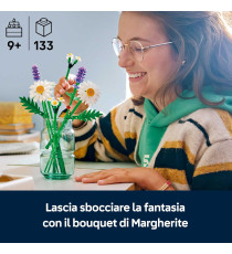Lego The Botanical Collection - Margherite - Lego 11508 3 grandi margherite , 2 steli di margheritine,3 lavande Anni 9+ 133pz