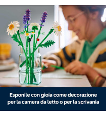 Lego The Botanical Collection - Margherite - Lego 11508 3 grandi margherite , 2 steli di margheritine,3 lavande Anni 9+ 133pz