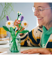 Lego The Botanical Collection - Margherite - Lego 11508 3 grandi margherite , 2 steli di margheritine,3 lavande Anni 9+ 133pz