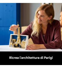 Lego Architecture - Parigi – La città dell’amore - Lego 21064 Parete 3D con Paesaggio Parigino Anni 18+ 958pz