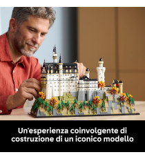 Lego Architecture - Castello di Neuschwanstein - Lego 21063 con Torri, Cortile e Interni Ricchi di Dettagli Anni 18+ 3455pz