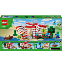 Lego Minecraft - Casa nella giungla esplosiva - Lego 21275 Barca, Figure di Steve, Creeper e Zombie, Funzione TNT 287pz Anni 8+