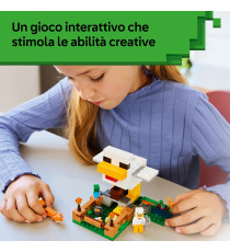 Lego Minecraft - Fattoria di galline - Lego 21585 con un Fan della Gallina,Mob di un Baby Zombie e di una Volpe 233pz Anni 7+