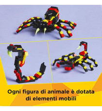 Lego Creator 3in1 - Animali selvatici: ragno trasformista - Lego 31159 Trasformabile in Scorpione e Serpente Anni 7+ 153pz