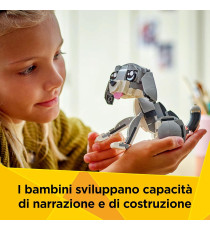 Lego Creator 3in1 - Gatto giocoso - Lego 31163 si Trasforma in Piccione o in Cane Domestico Anni 8+ 407pz