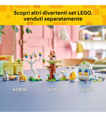 Lego Creator - Coniglietto pasquale e caccia alle uova - LEGO 40808 con Figure di Coniglio e Uccellino Anni 8+ 140pz