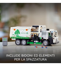 Lego Technic - Camion della spazzatura Mack LR Electric - Lego 42167 Veicolo per la Raccolta dei Rifiuti Anni 8+ 503pz
