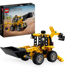 Lego Technic - Scavatrice a cucchiaia rovescia - Lego 42197 con Escavatore Posteriore, Pala e Stabilizzatori Anni 7+ 104pz