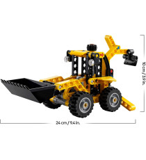 Lego Technic - Scavatrice a cucchiaia rovescia - Lego 42197 con Escavatore Posteriore, Pala e Stabilizzatori Anni 7+ 104pz
