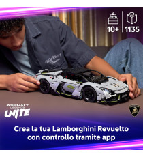 Lego Technic - Super Sports Car Lamborghini Revuelto - Lego 42214 Auto Telecomandata con Luci, Sterzo e Batteria Anni 10+ 1135pz