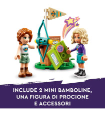 Lego Friends - Tiro con l’arco al campo avventure - Lego 42622 con Arco e Frecce Giocattolo, 2 Mini Bamboline 157pz  Anni 6+