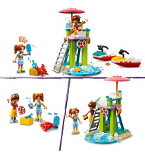Lego Friends - Moto d’acqua - Lego 42623 con 2 Mini Bamboline e Delfino 84pz  Anni 5+