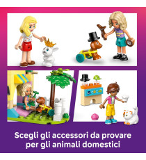 Lego Friends - Pet Shop - Lego 42650 Cane, Gatto e Coniglio, 3 Mini Bamboline 375pz Anni 6+
