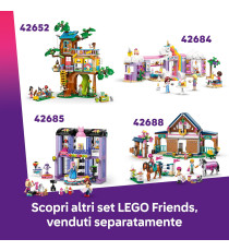 Lego Friends - Casa dell'amicizia di Heartlake City - Lego 42689 5 Mini Bamboline, 3 Animali Domestici 794pz Anni 8+