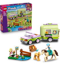 Lego Friends - Rimorchio per cavallo e puledro - Lego 42695 con Cavallo, Pony, Accessori per la Cura degli Animali 279pz Anni 7+